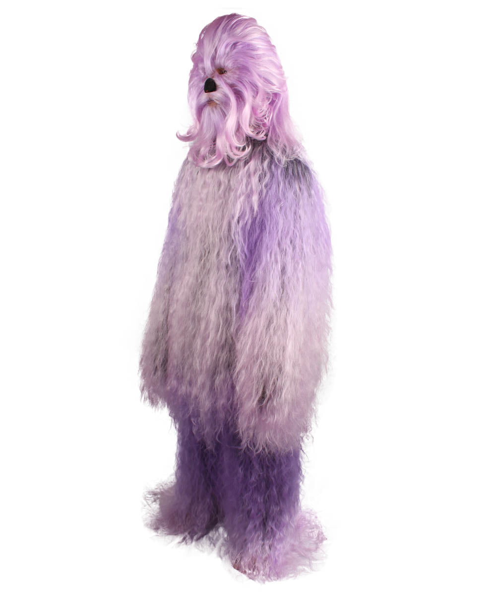 Purple Hairy Warrior Ape Military Leader Cosplay Costume