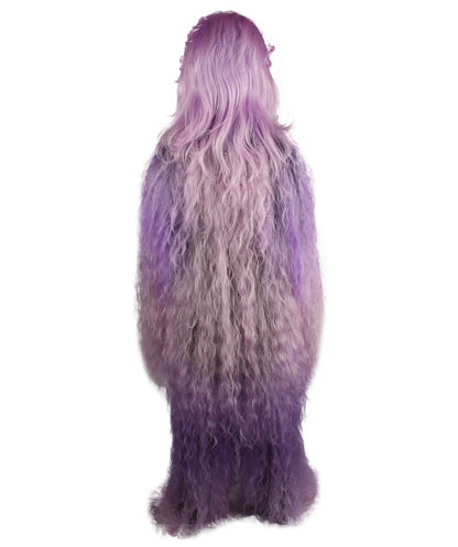 Purple Hairy Warrior Ape Military Leader Cosplay Costume