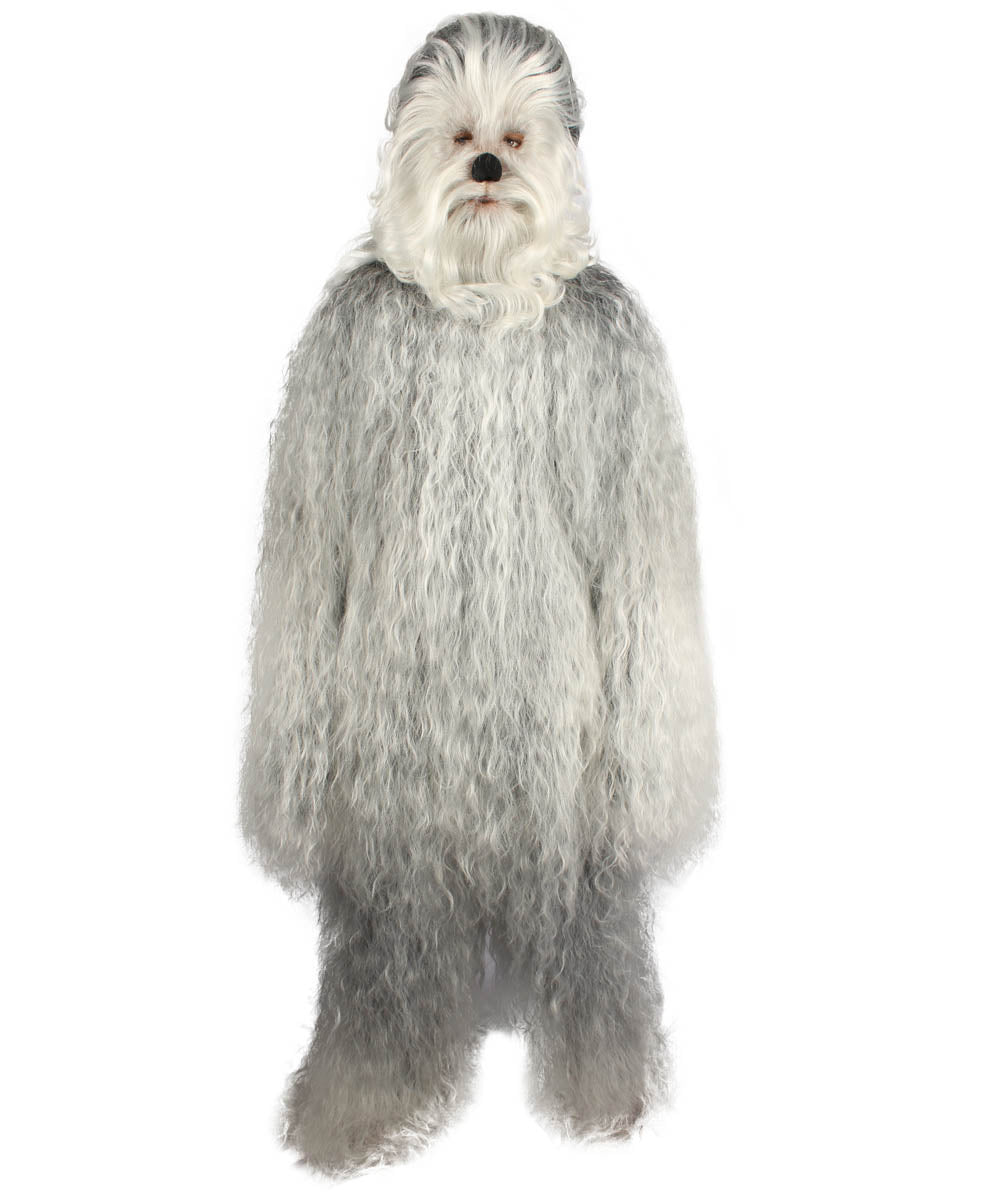 Grey Hairy Warrior Ape Military Leader Cosplay Costume