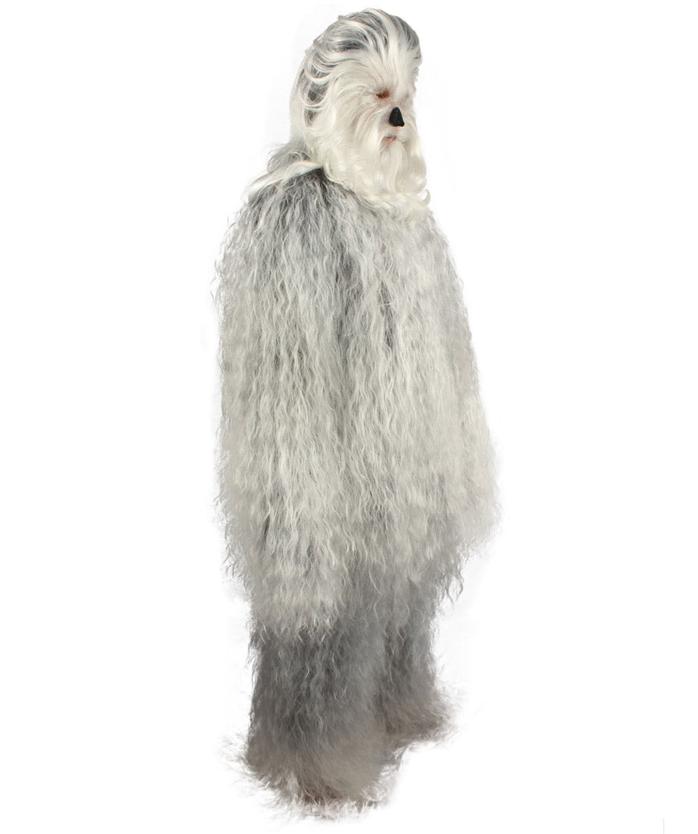 Grey Hairy Warrior Ape Military Leader Cosplay Costume