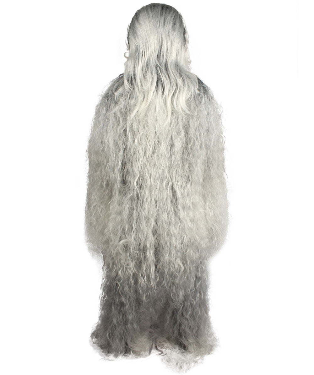 Grey Hairy Warrior Ape Military Leader Cosplay Costume