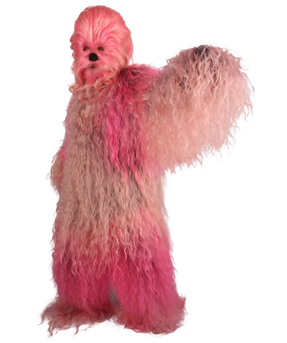 Pink Hairy Warrior Ape Military Leader Cosplay Costume