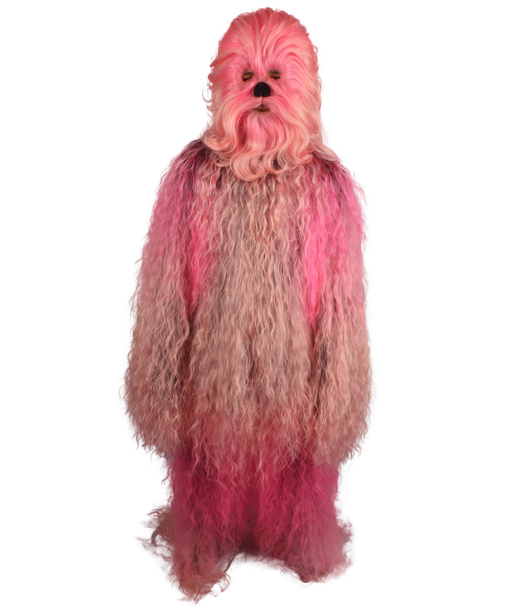 Pink Hairy Warrior Ape Military Leader Cosplay Costume