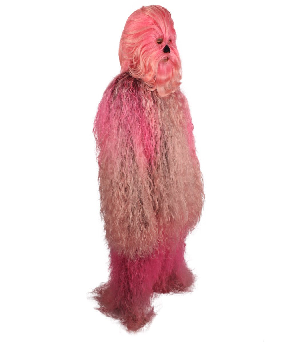 Pink Hairy Warrior Ape Military Leader Cosplay Costume