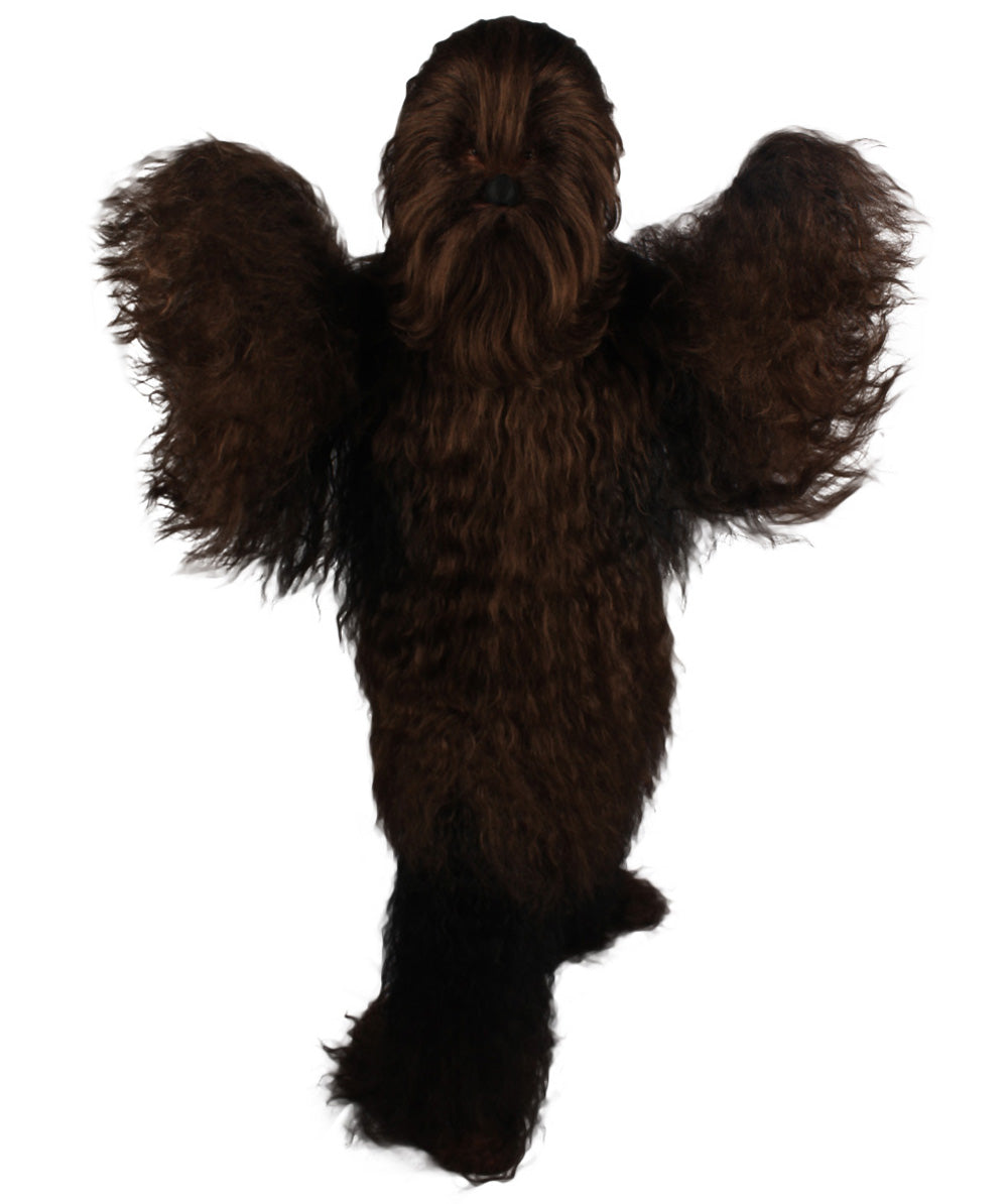 Dark Brown Hairy Warrior Ape Military Leader Cosplay Costume