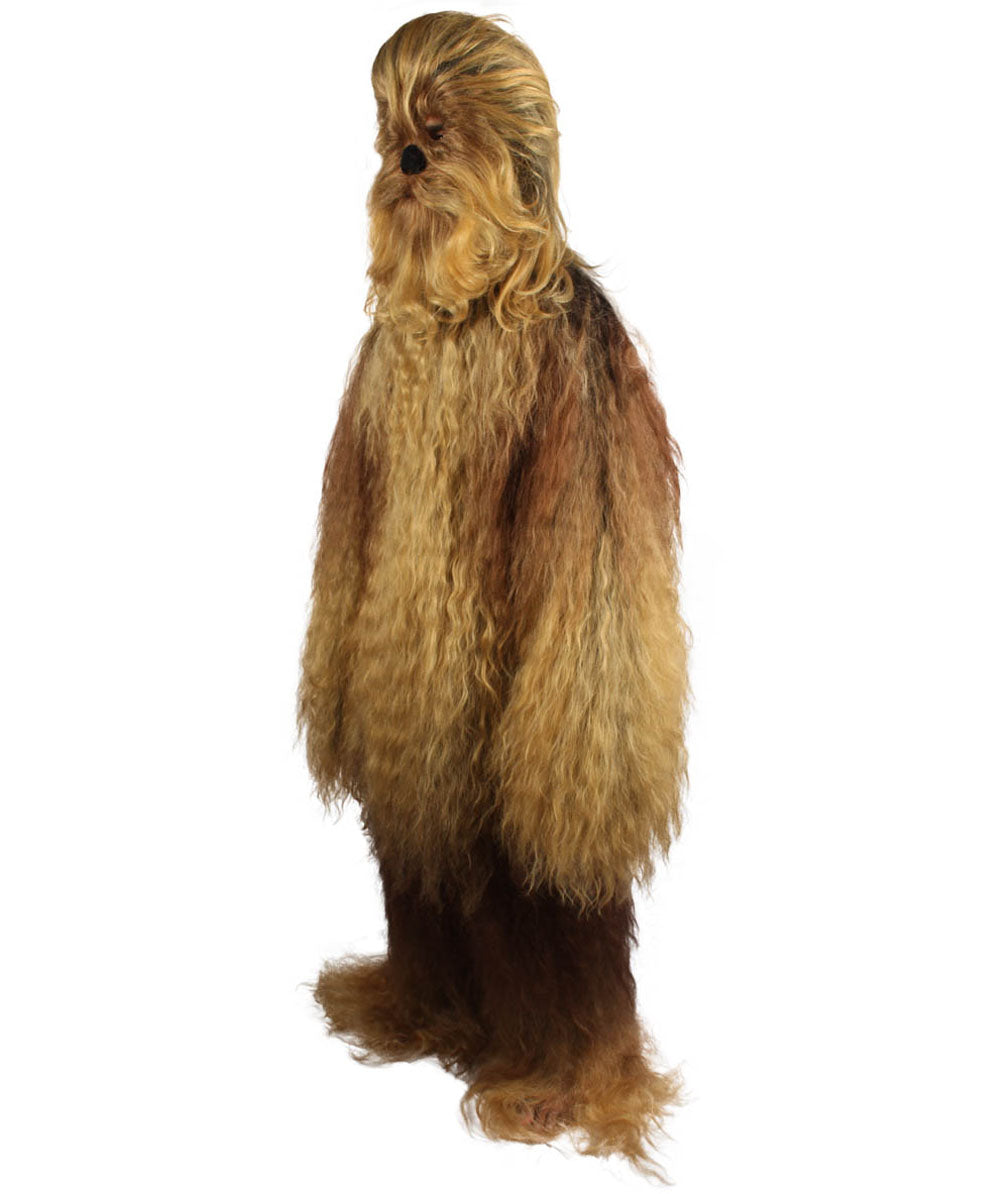 Lt Brown Hairy Warrior Ape Military Leader Cosplay Costume