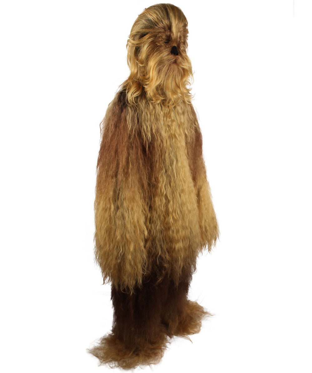 Lt Brown Hairy Warrior Ape Military Leader Cosplay Costume