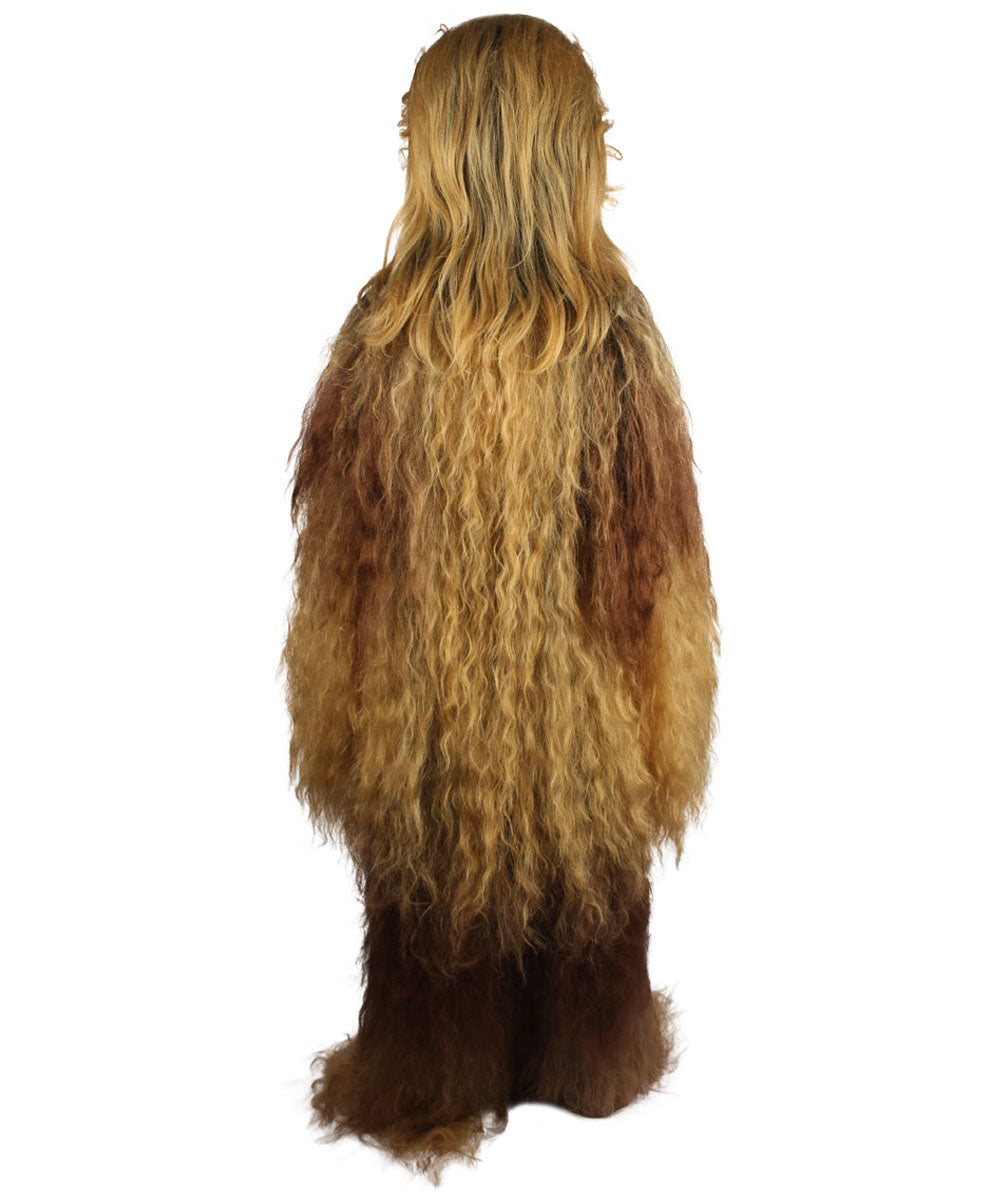 Lt Brown Hairy Warrior Ape Military Leader Cosplay Costume