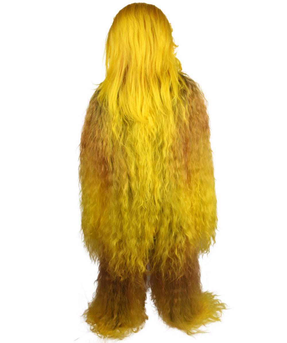 Yellow Hairy Warrior Ape Military Leader Cosplay Costume