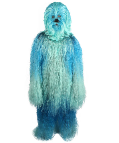 Blue Hairy Warrior Ape Military Leader Cosplay Costume