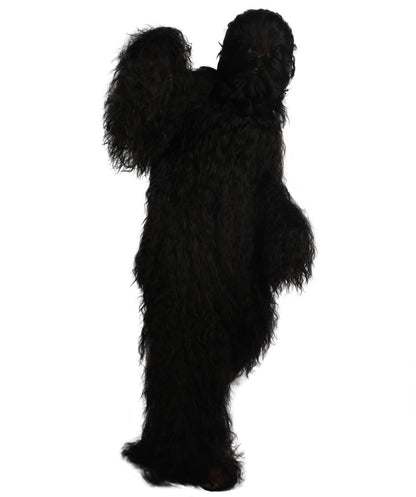 Black Hairy Warrior Ape Military Leader Cosplay Costume