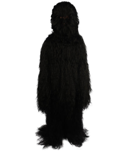 Black Hairy Warrior Ape Military Leader Cosplay Costume