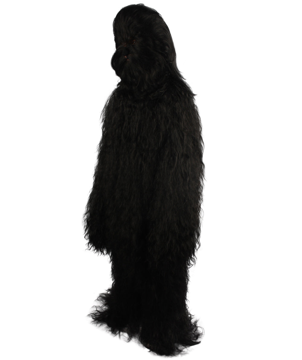 Black Hairy Warrior Ape Military Leader Cosplay Costume