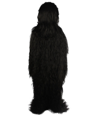 Black Hairy Warrior Ape Military Leader Cosplay Costume