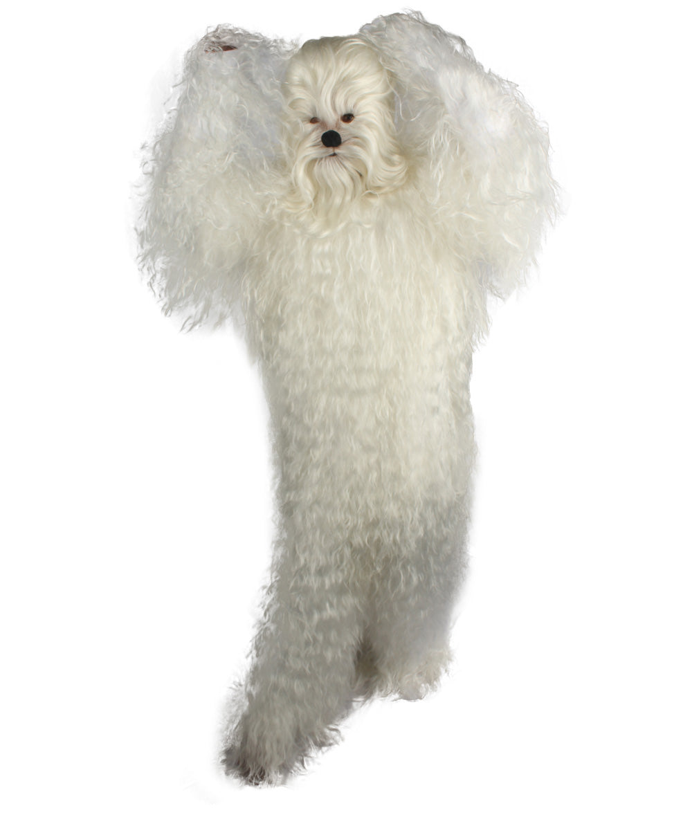 Polar White Hairy Warrior Ape Military Leader Cosplay Costume