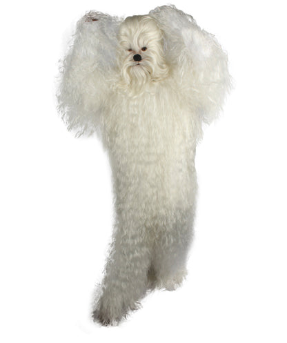 Polar White Hairy Warrior Ape Military Leader Cosplay Costume