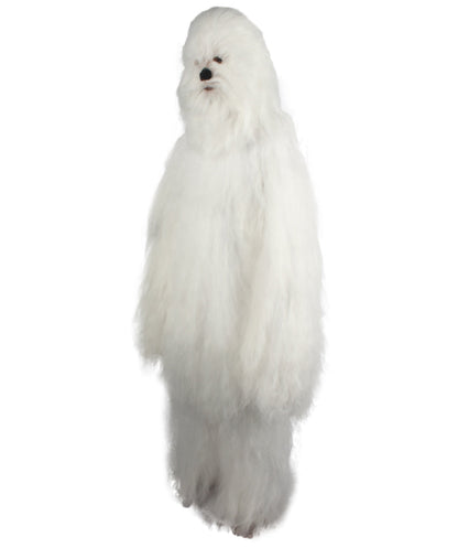 Polar White Hairy Warrior Ape Military Leader Cosplay Costume