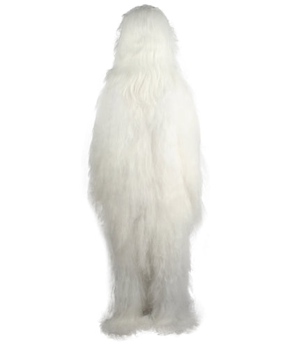 Polar White Hairy Warrior Ape Military Leader Cosplay Costume