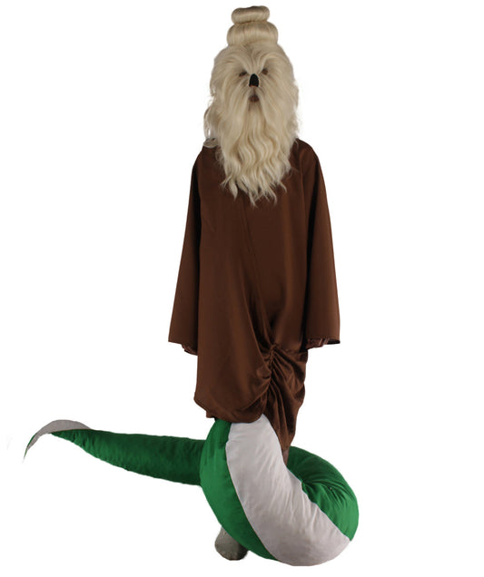 Serpent Monk Costume | Men's White Brown and Green Straight Serpent Monk Fancy Costume Bundle