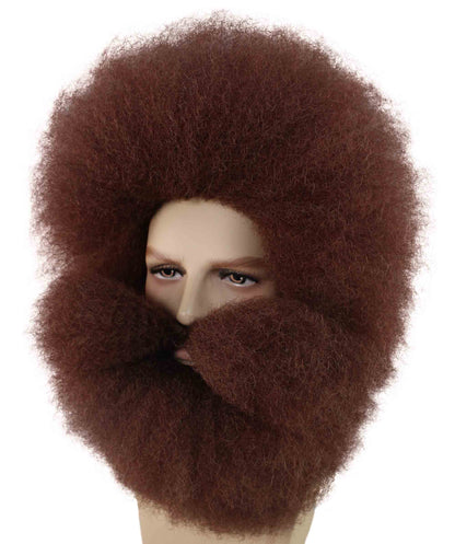 Afro Wildman Wig with Beard