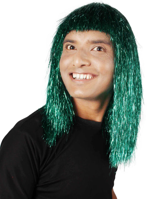 Unisex British Comedy Green Marman Seaweed-like Wig