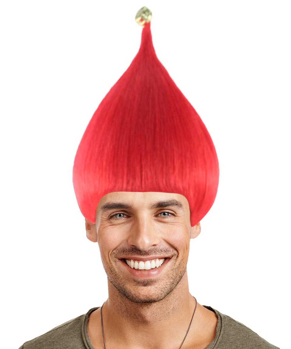 Bright Red Elf Wig