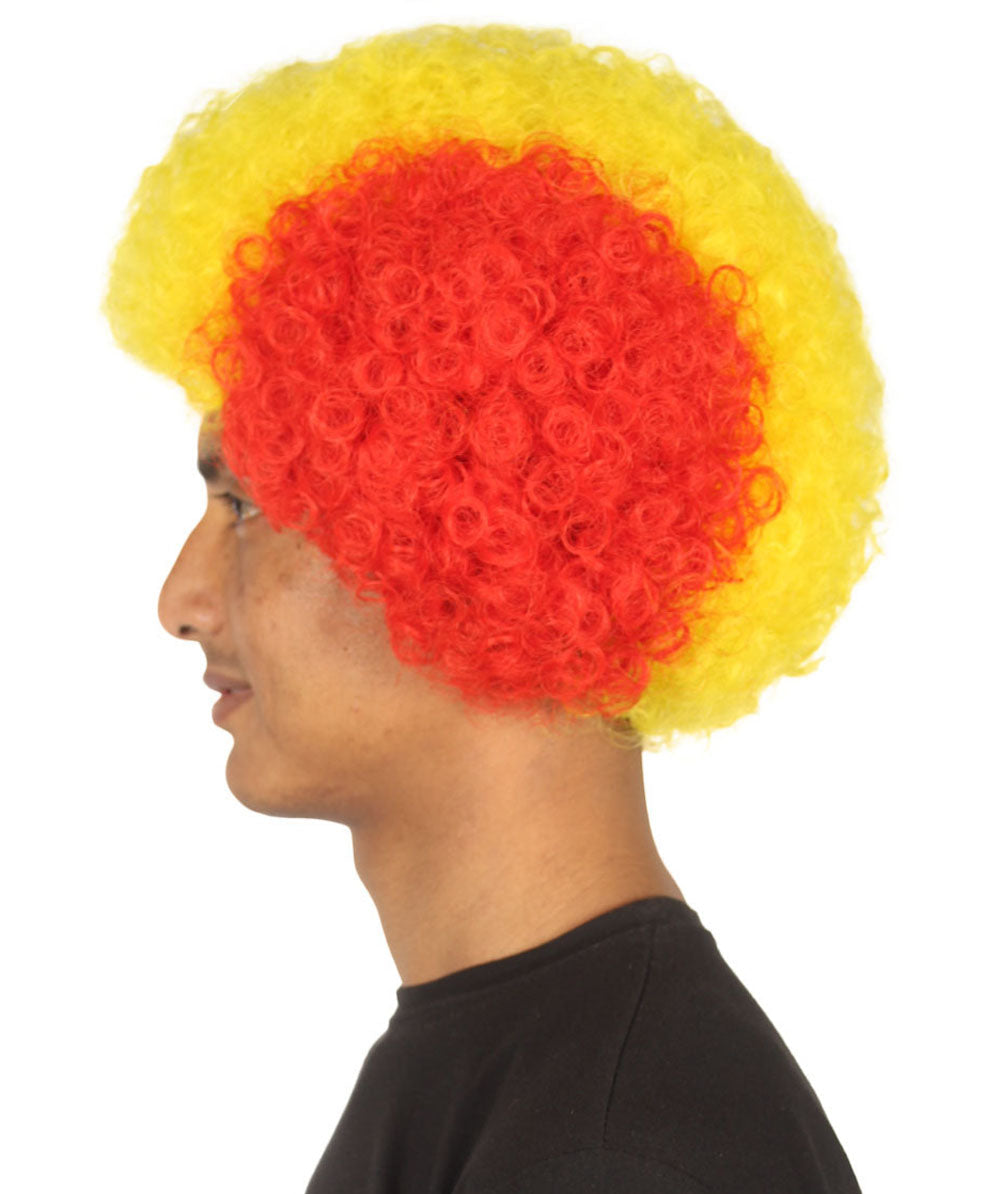 Belgium sport afro wig