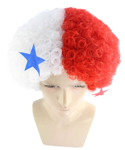 Panama Flag Sport Afro Wig