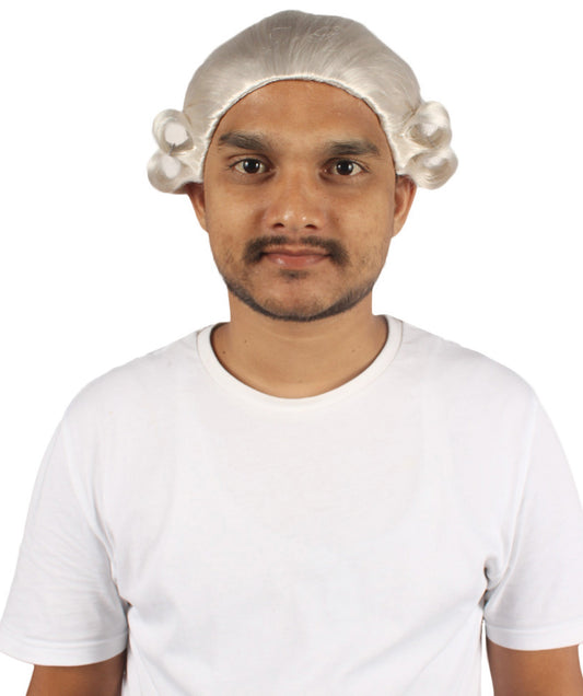 Colonial Judge Historical White Wig