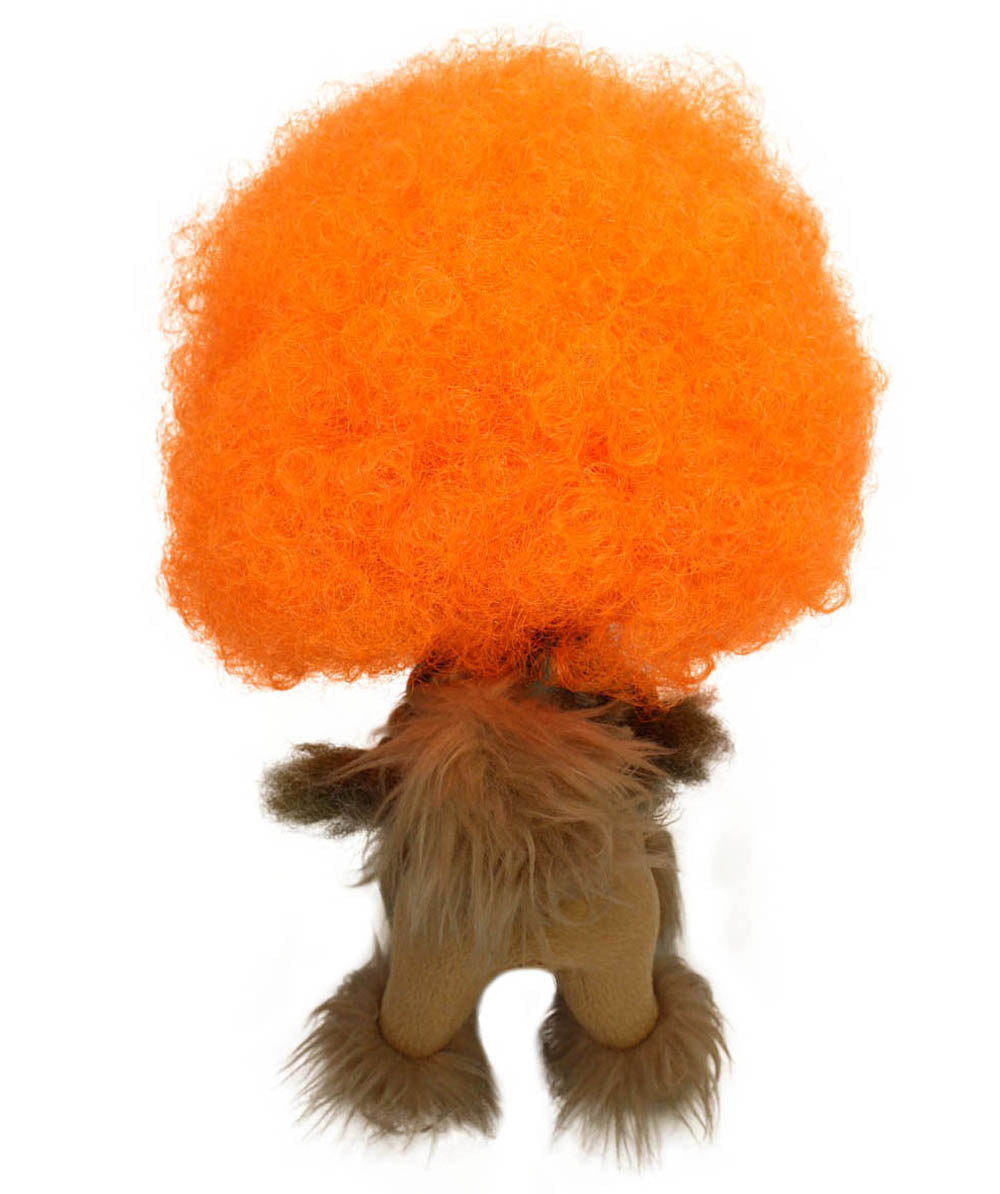 Orange Pet Afro Wig