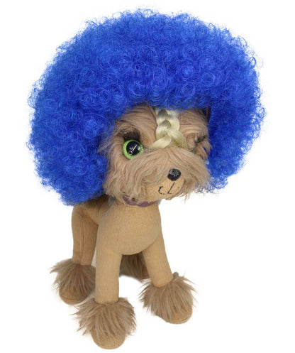 Blue Pet Afro Wig