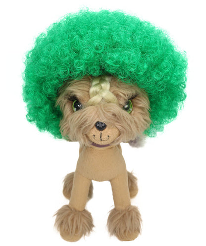 Green Pet Afro Wig