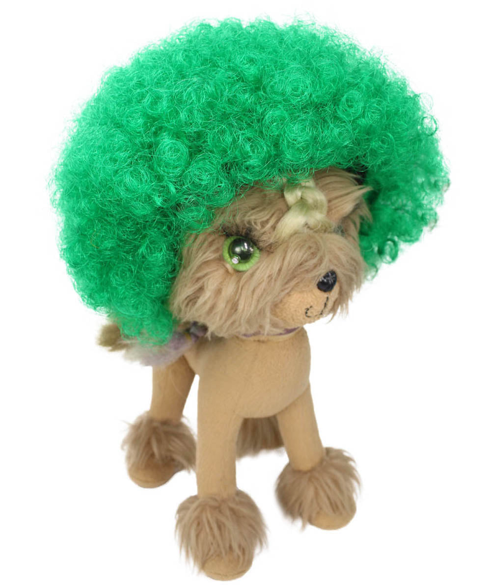 Green Pet Afro Wig