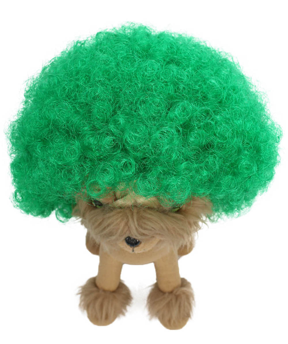 Green Pet Afro Wig