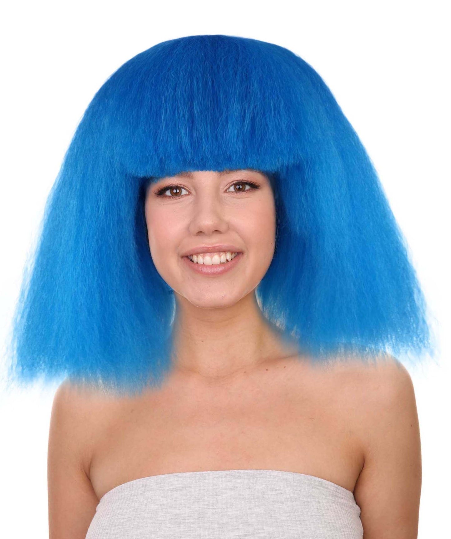 Neon Blue Wigs 