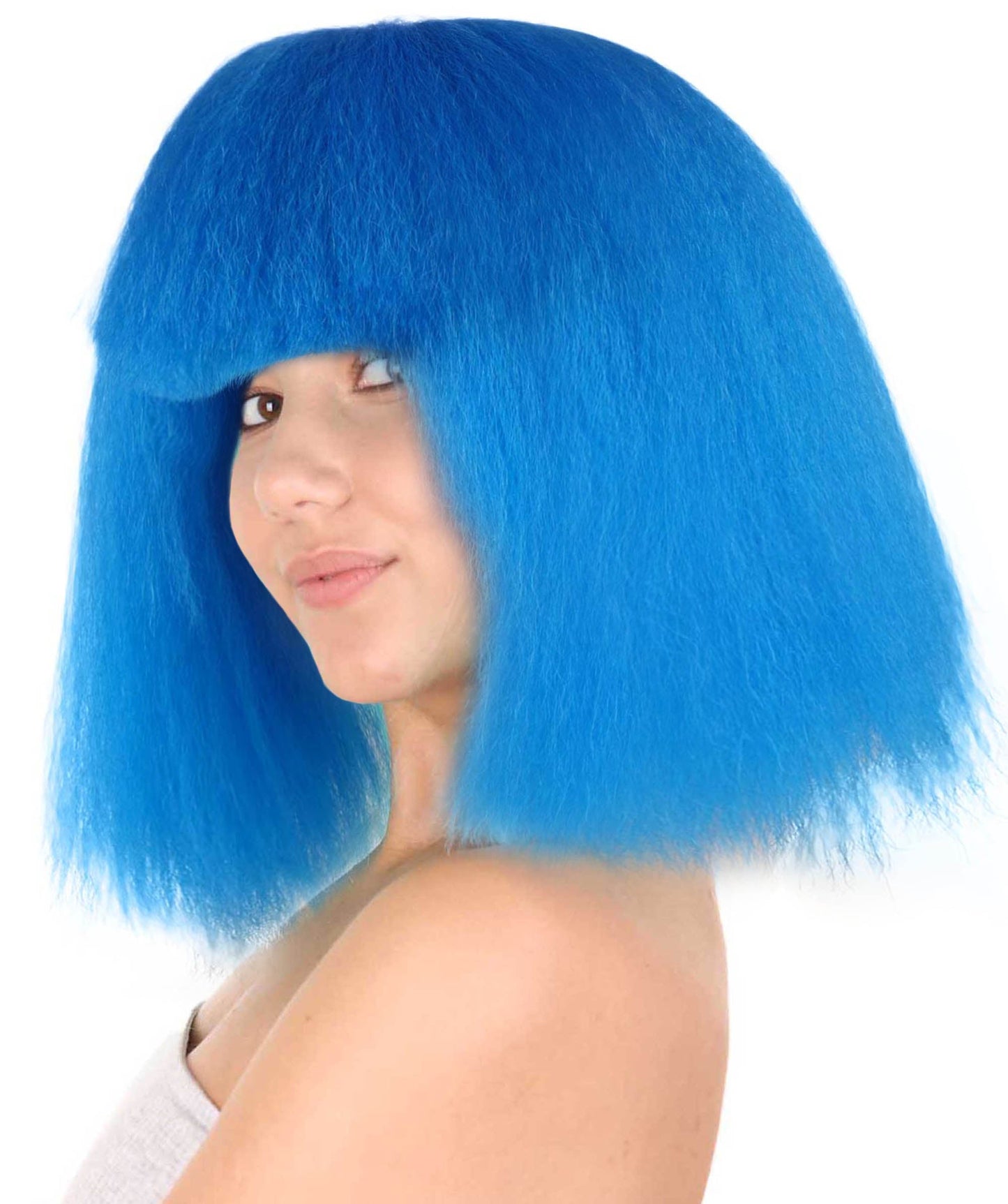 Neon Blue Wigs 