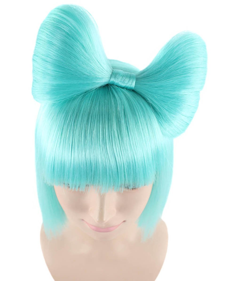 Light Blue Women's Butterfly Bow Wigs