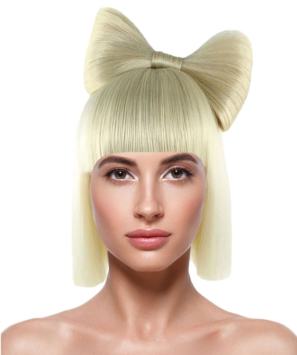 Light Blonde Women's Butterfly Bow Wigs