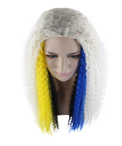 HPO Women's New Electrified Frankie White Wig-HW-1428 | | White Long Curly Wig |