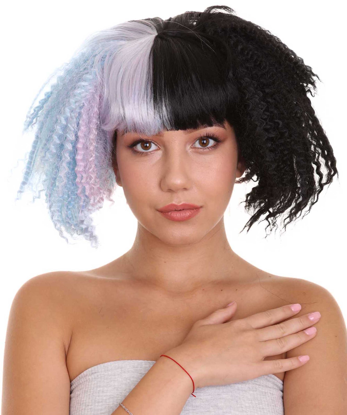 Adult Women's Crimped Ponytail Wig