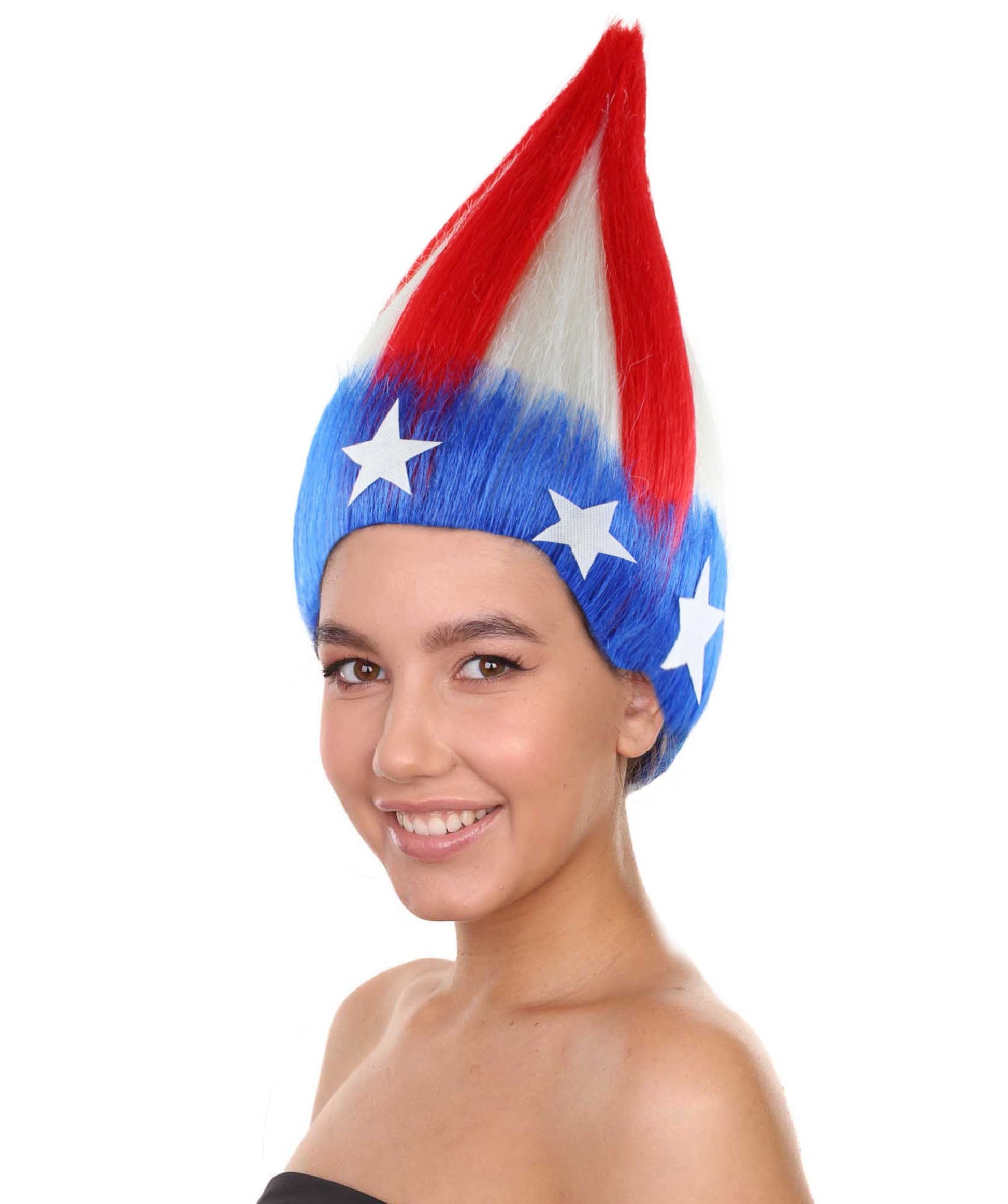 American Stripes Fun Troll Wigs