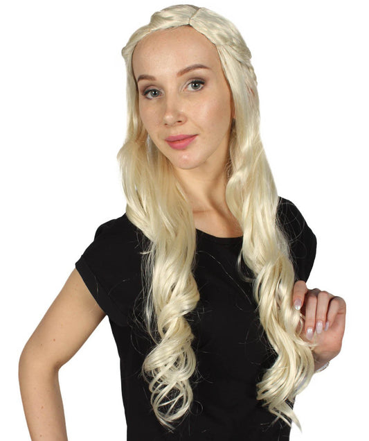 Womens Queen Wig | Blonde TV/Movie Halloween Wig | Premium Breathable Capless Cap