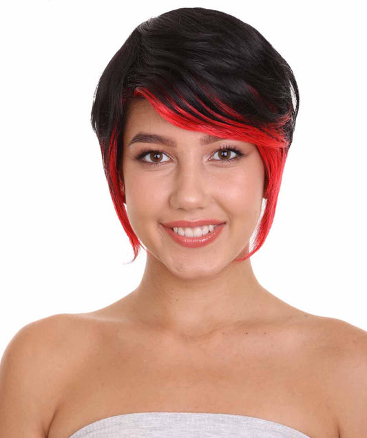 Black and Red Women’s Wig