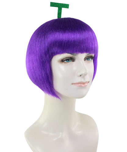 Grape Womens Wig | Short Purple Wig | Premium Breathable Capless Cap