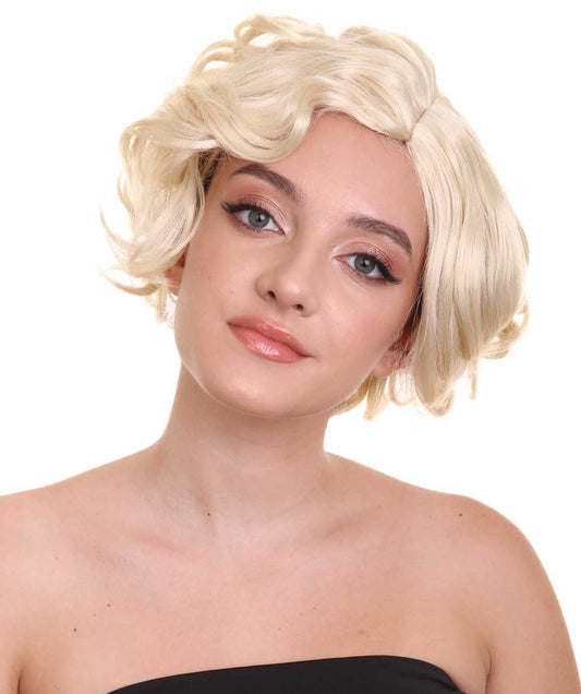 Blonde Jazz Women Wig |  Glamour Halloween Wig | Premium Breathable Capless Cap