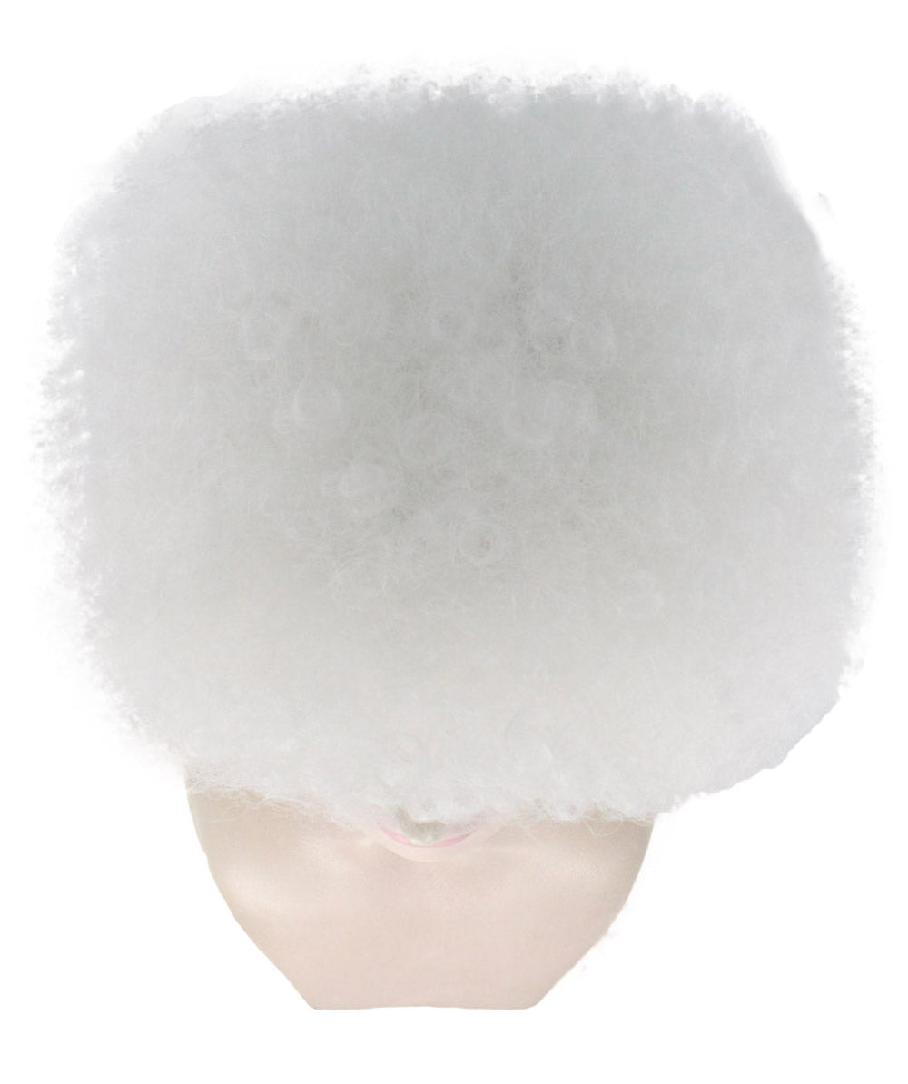 white jumbo afro wig