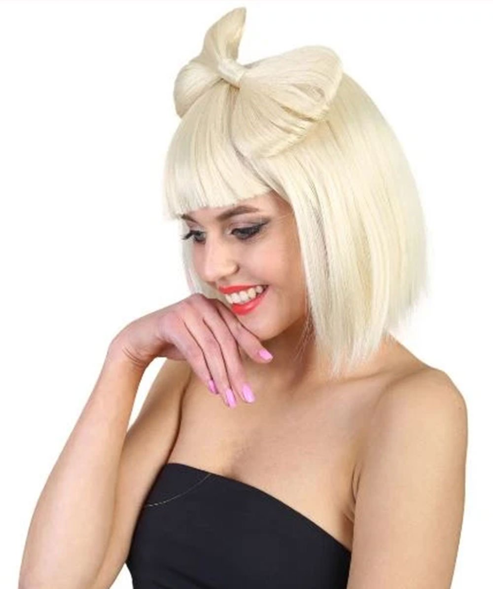 Blonde Women's Butterfly Bow Wigs