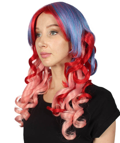 Long Ombre Colorful Wig