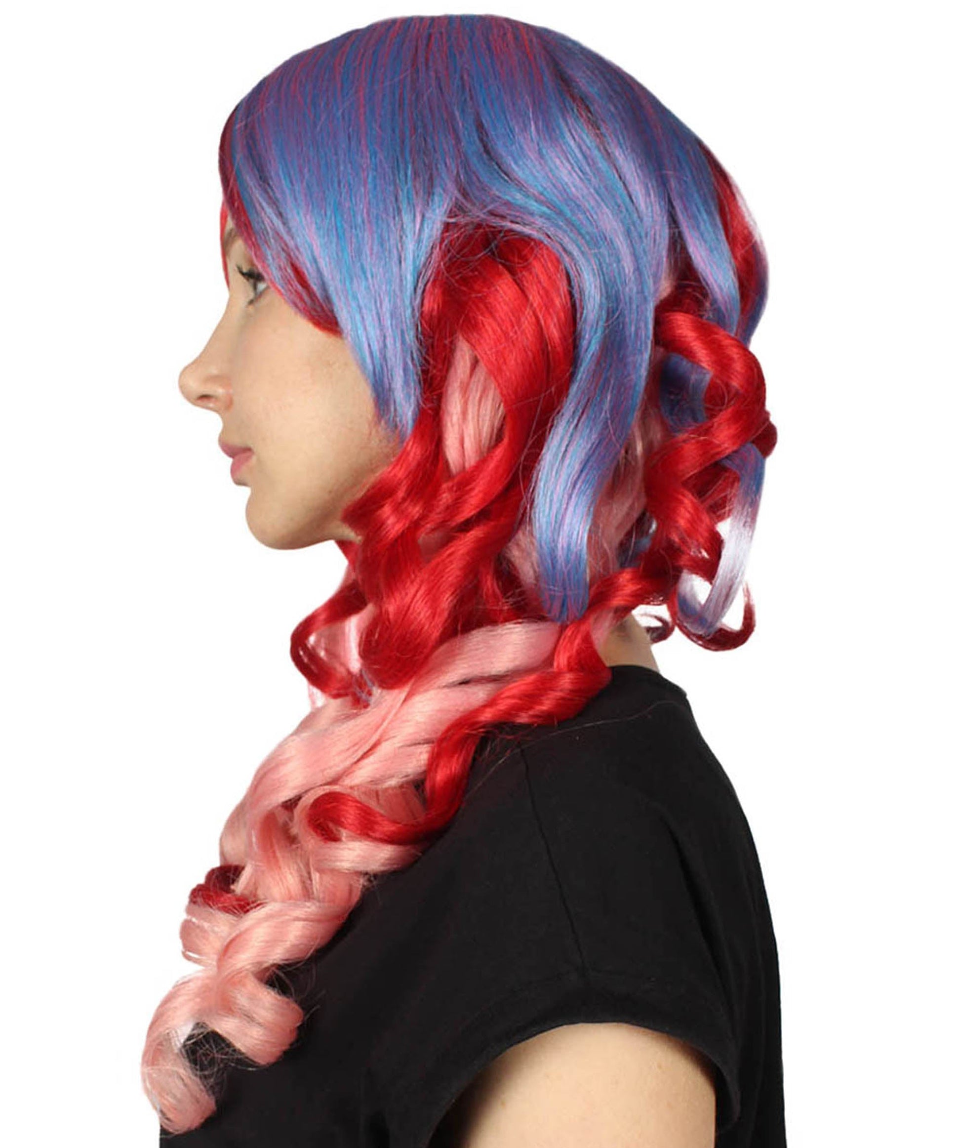 Long Ombre Colorful Wig