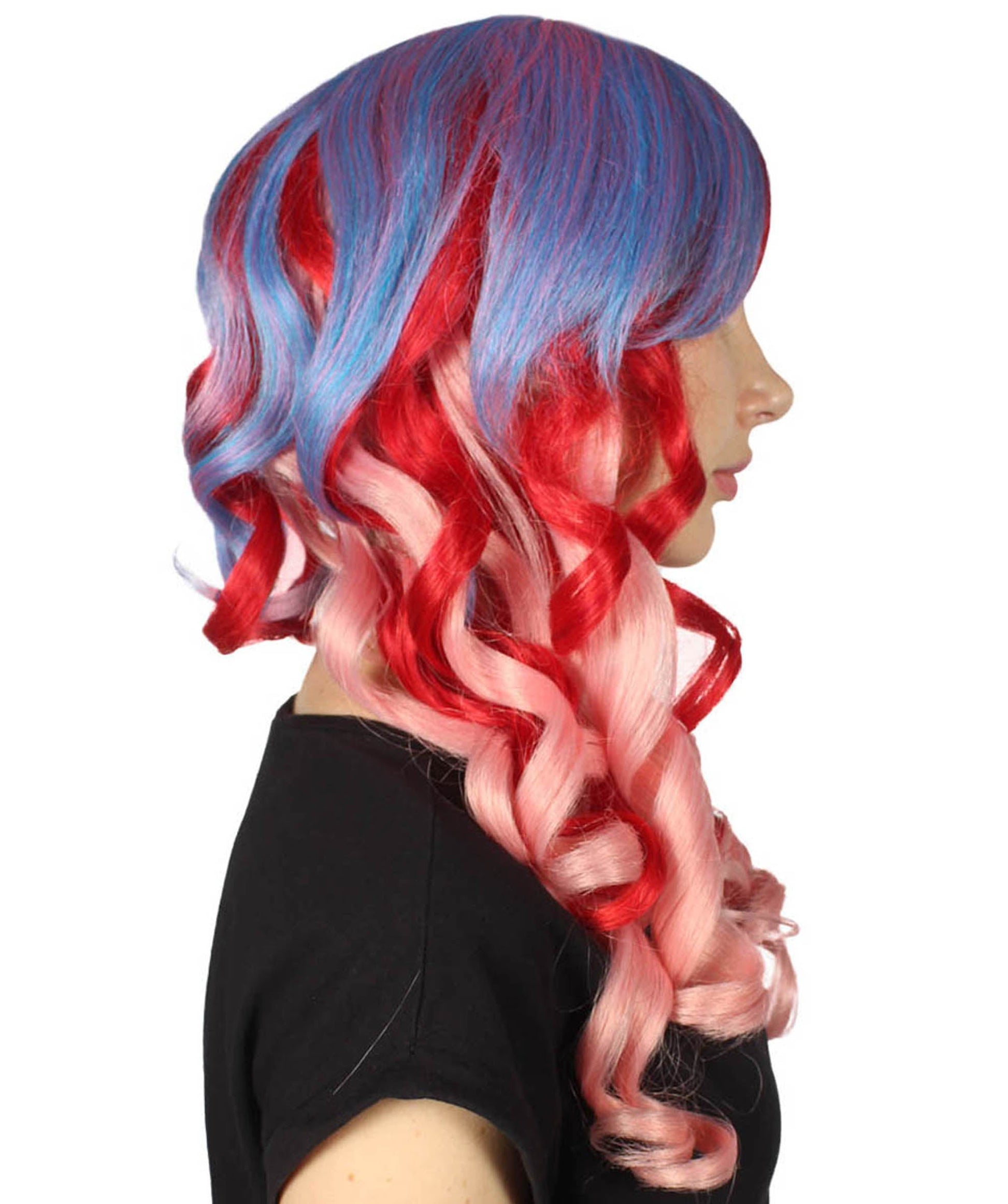 Long Ombre Colorful Wig